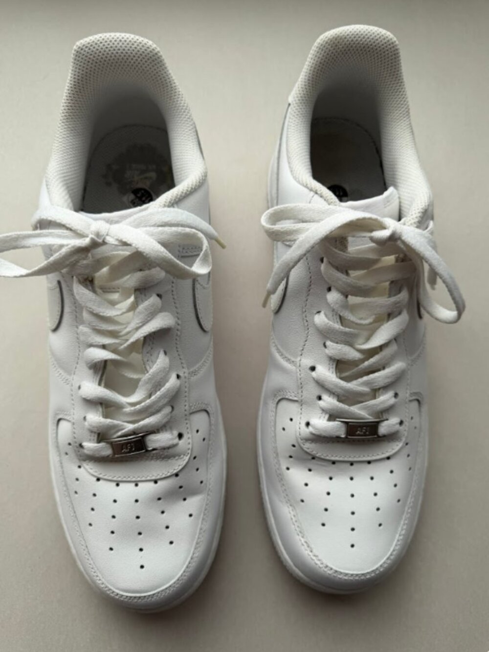 Men’s Nike Air Force 1 ‘07 Low Triple White Sneaker Size 11.5
